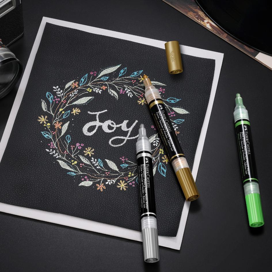Black Edition Shake & Paint Acrylic Markers Metallic